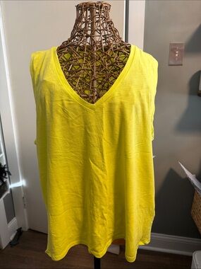 J. Crew Sunny Yellow V-Neck Tank Top